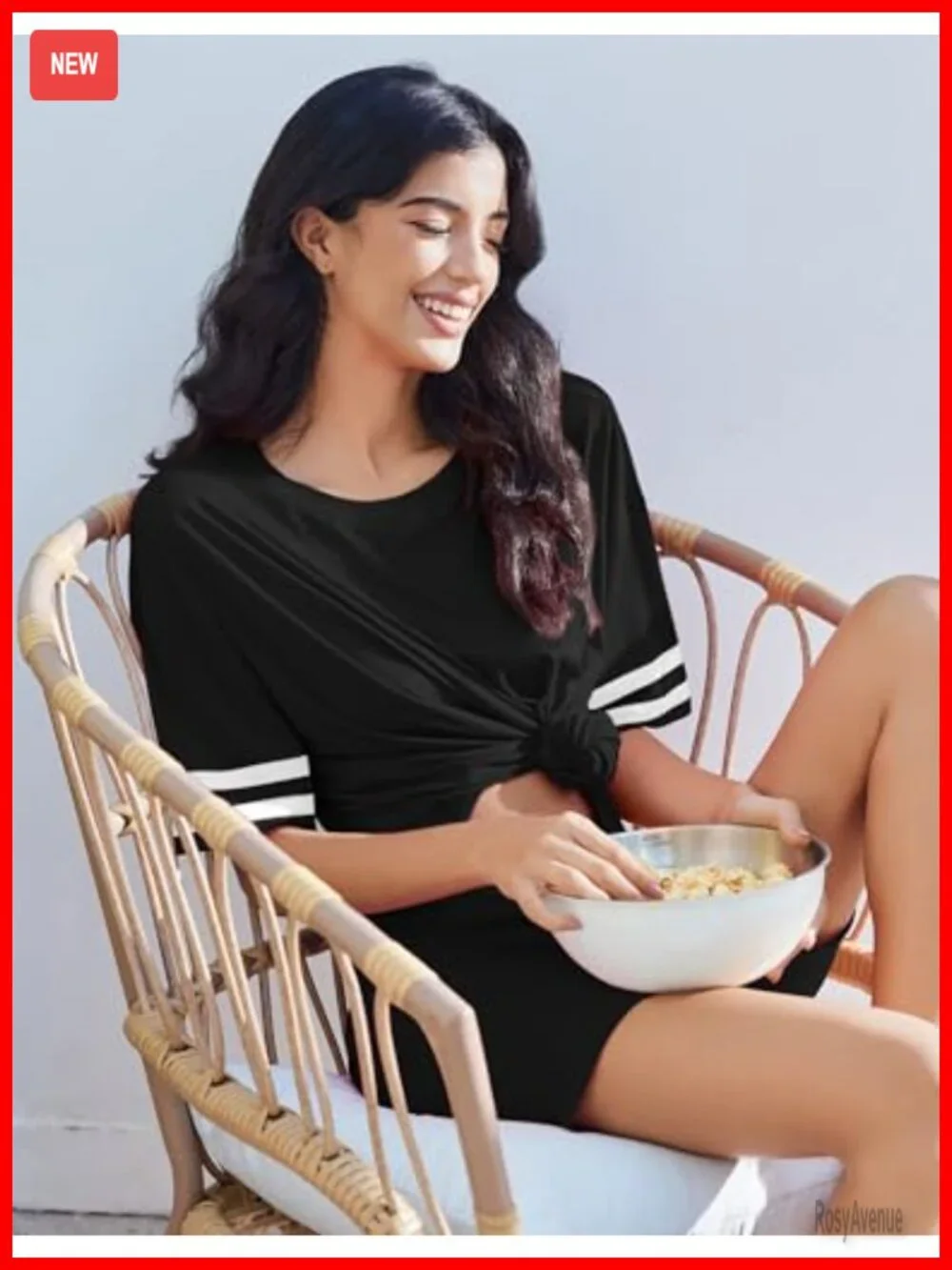 Women's 2-Piece Lounge Set with Short Sleeve Top & Biker Shorts - Soft